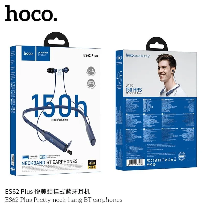 Наушники HOCO беспроводные, темно-синие