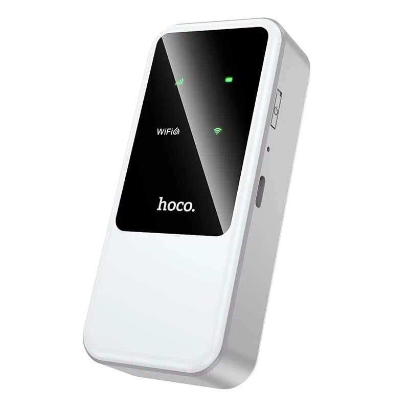 Роутер беспроводной Hoco HI42, 2.4 G, Wi-Fi 6, 150 Мбит/с, 2000 mAh