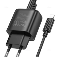 Сетевое зарядное устройство Hoco C141A с кабелем для iPhone
