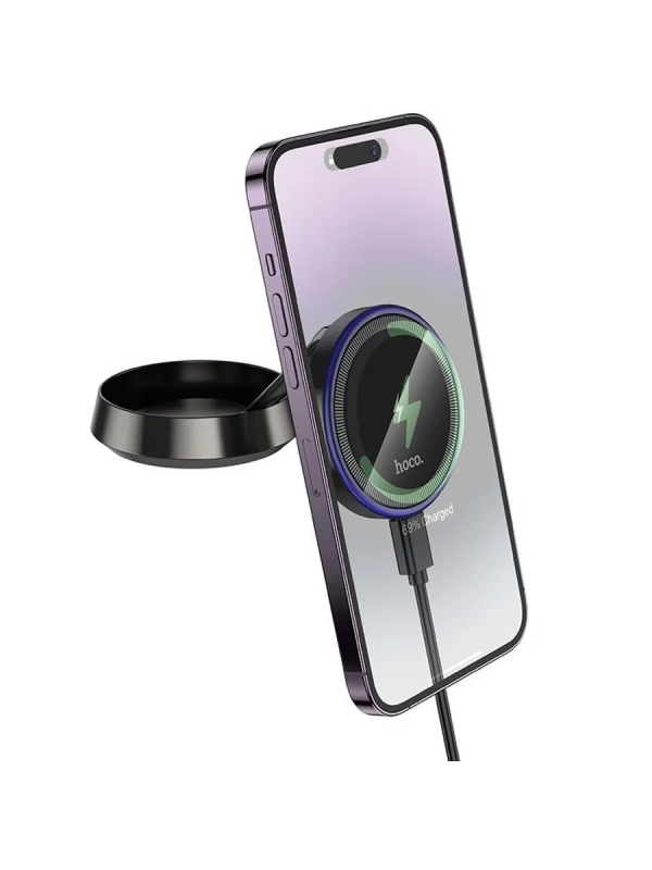 Магнитный автомобильный держатель Hoco HW33, с MagSafe-зарядкой