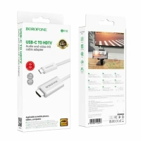 Кабель Type-C USB - HDTV HD Borofone DH10 1.8м белый