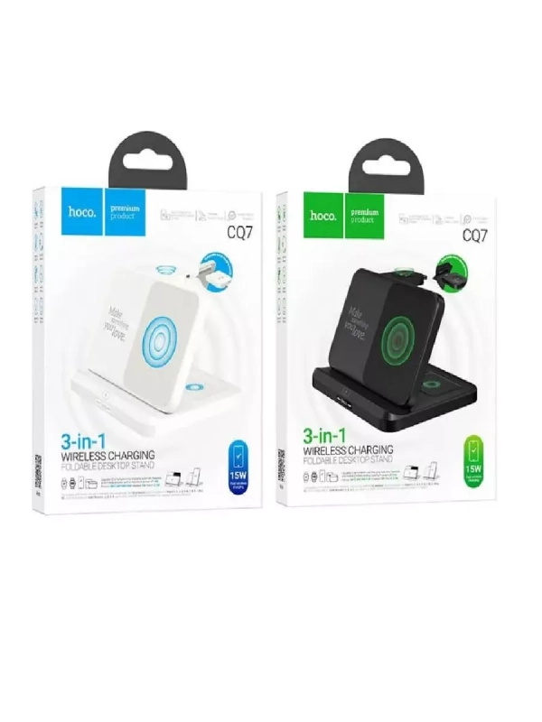 Беспроводное зарядное устройство 3 в 1 HOCO CQ7