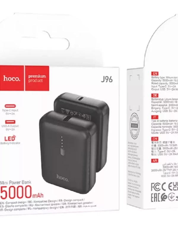 Повербанк компактный для телефона Iphone 5000 mAh