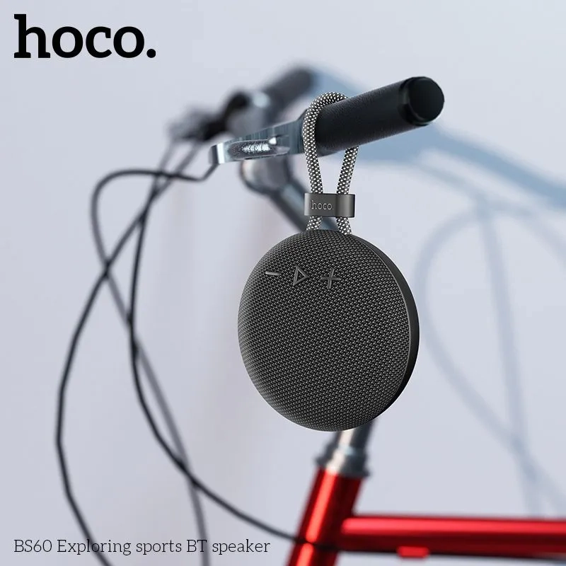 Колонка беспроводная Hoco BS60 (USB-С, FM, TF card, AUX) цвет черный