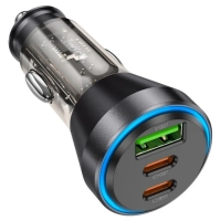 Автомобильное зарядное устройство hoco "NZ12D Lucky" 60W