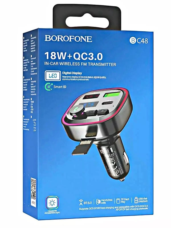 Автомобильный FM-трансмиттер BOROFONE BC48