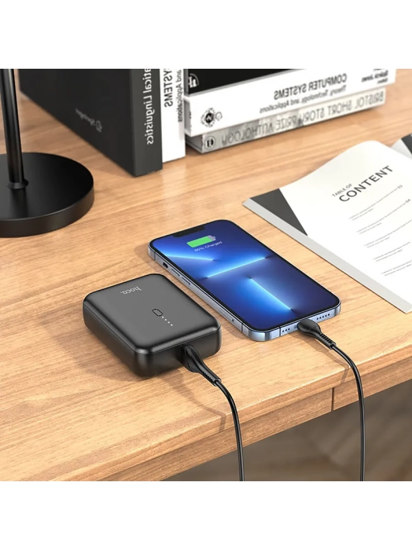 Повербанк компактный для телефона Iphone 5000 mAh