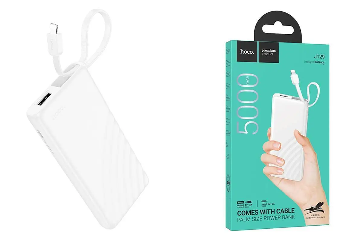 Универсальный дополнительный аккумулятор Power Bank HOCO J129 (5000 mAh)