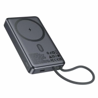 Внешний аккумулятор / повербанк Hoco Q44 10000mAh PD 20W с функцией Magsafe, встроенный кабель Type-C 20W