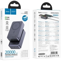 Внешний аккумулятор 20000 J160B Magsafe черный