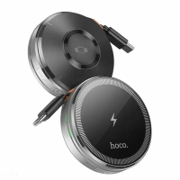 Беспроводное зарядное устройство Hoco CQ18 MagSafe для iPhone и iWatch, серебристое