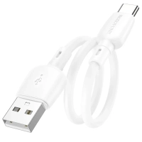 Короткий кабель USB - Type-C BOROFONE BX93 / 3A, 27W / белый