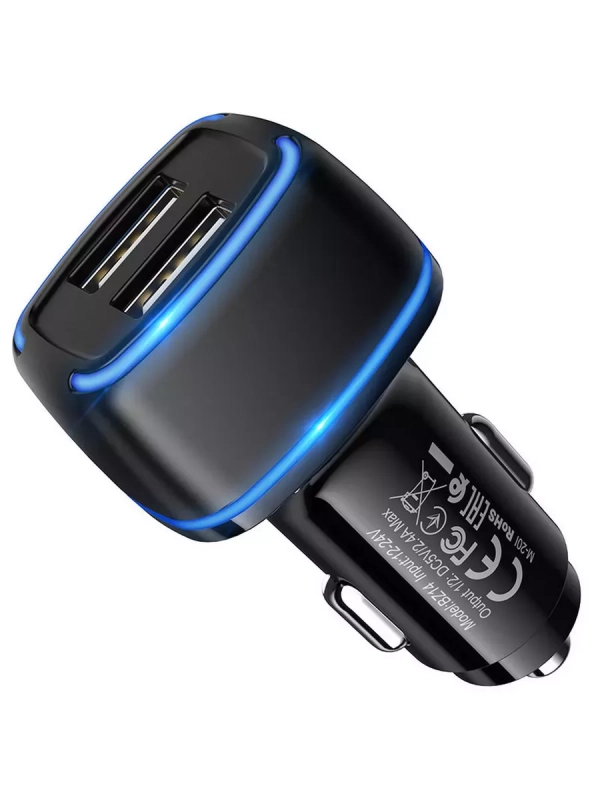 Автомобильное З/У USB Borofone BZ14 (2USB/12W)