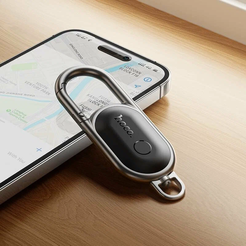 GPS трекер Hoco E91J для iOS на карабине