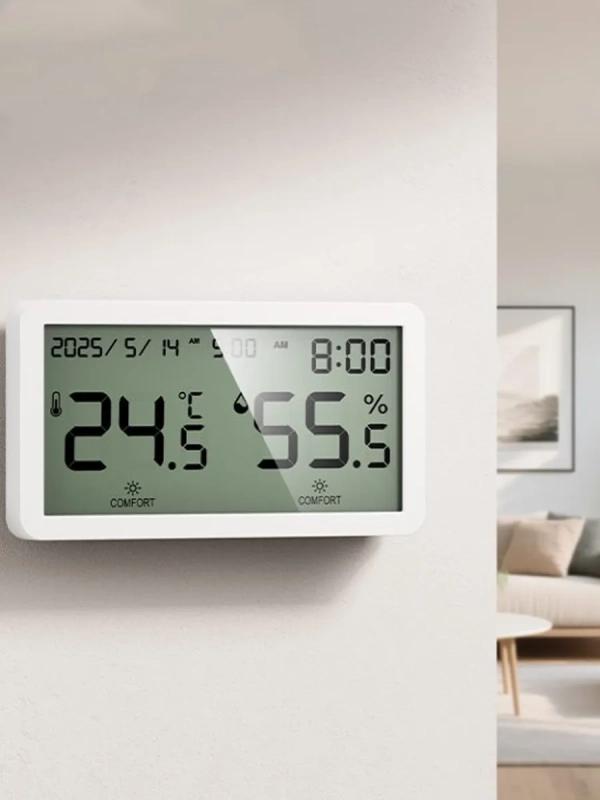 Термометр гигрометр комнатный с часами HX42 5в1