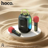 Портативная колонка караоке HOCO DS68 с двумя беспроводными микрофонами