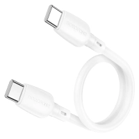 Короткий кабель Type-C - Type-C BOROFONE BX93 / 25см, 3A, 60W / белый