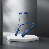 Наушники беспроводные блютуз спортивные на шею с микрофоном