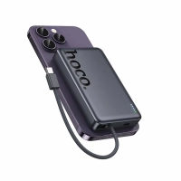 Внешний аккумулятор / повербанк Hoco Q44 10000mAh PD 20W с функцией Magsafe, встроенный кабель Type-C 20W