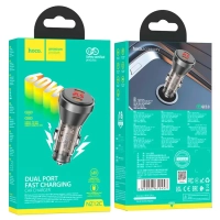 Автомобильное зарядное устройство NZ12C 60W TypeC 30W + 30W