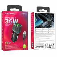 АЗУ BOROFONE BZ21A Brilliant QC3.0 (1-USB/3A) 36W