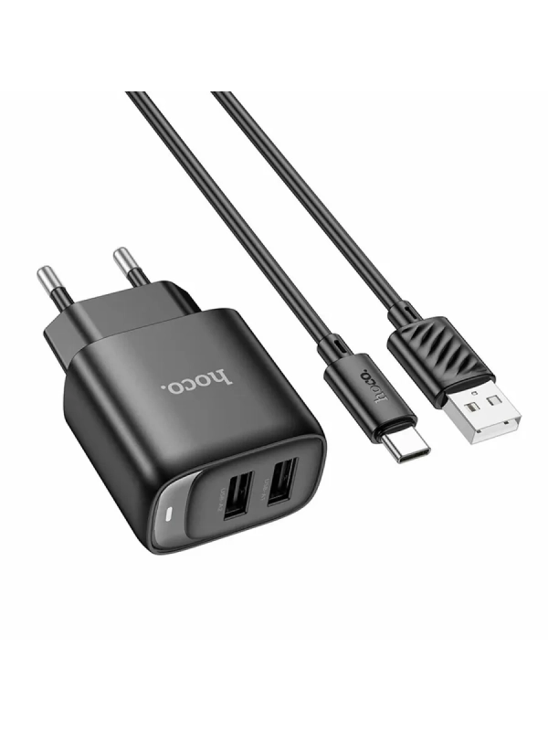 Зарядное устройство для iPhone и android+кабель USB-A-TYPE-C
