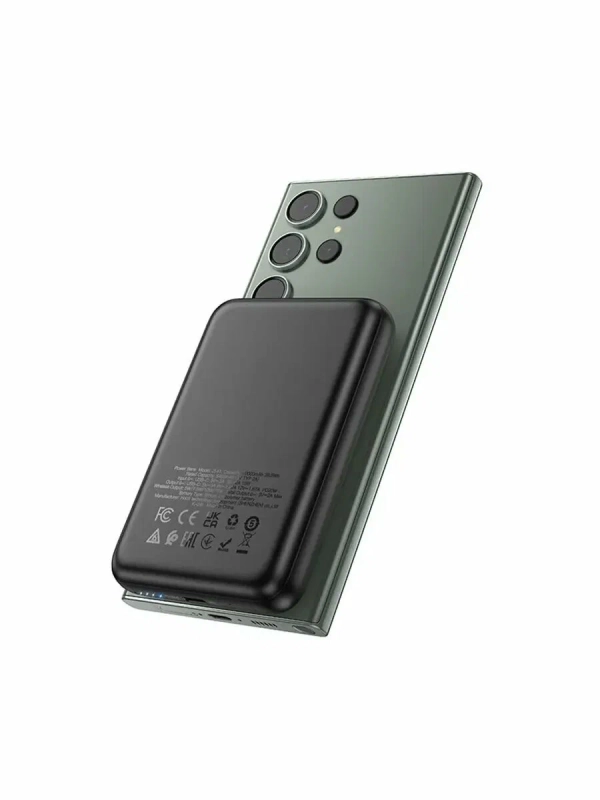 Быстрая зарядка. Беспроводной повербанк Hoco J141 10000 mAh черный.