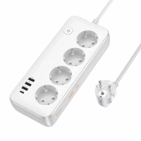 Сетевой фильтр 3*USB, 1*Type-C, 4*розетки 1.5M