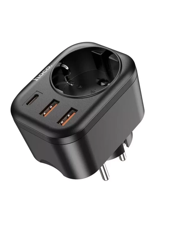 Сетевой фильтр HOCO NS3 1 гнездо + PD 20W + 2USB QC3.0 18W