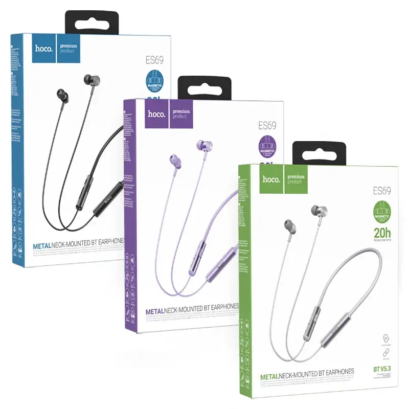 Наушники беспроводные спортивные с микрофоном Hoco ES69