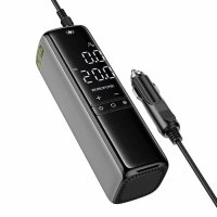 Портативный насос для накачки шин BOROFONE FC1 с ЖК-дисплеем точного давления