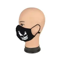 Маска многоразовая двухслойная лого зубы (ткань,100% х/б)