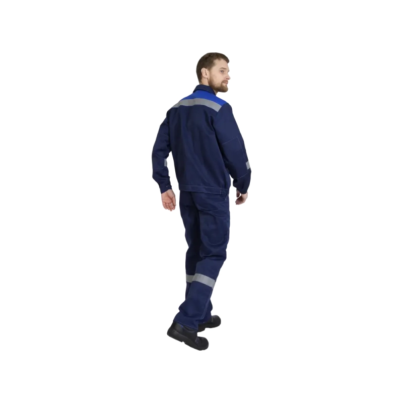 Костюм рабочий Легион, куртка+полукомбинезон, синий+василек 56-58/182-188