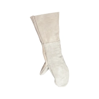 Краги спилковые двупалые, арт.1003