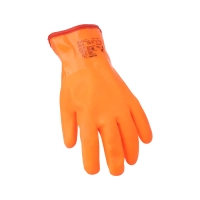 Перчатки ПВХ утеплённые бензомаслостойкие TM 2Hands Аляска, манжет - жесткая крага 3027
