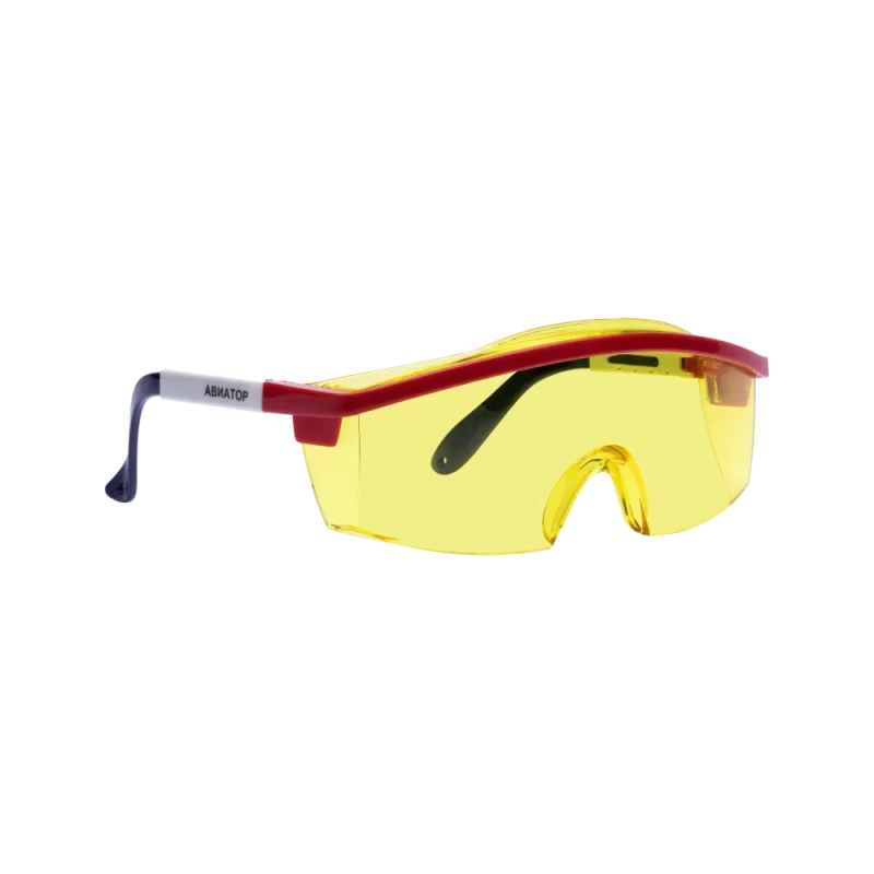 Очки контраст открытые желтые Русоко Авиатор 112212К