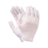 Перчатки х/б без ПВХ, 45гр, 10 класс, арт. 0114Р, белые