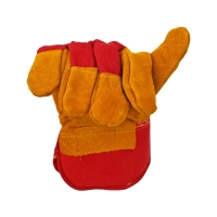 Перчатки спилковые комбинированные утепленные