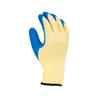 Перчатки трикотажные рифленый латекс р.11 (синий)