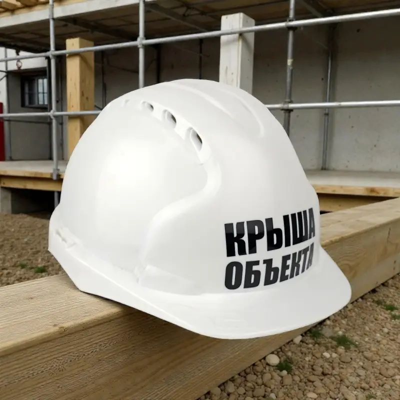 Каска защитная КРЫША ОБЬЕКТА с храповым механизмом