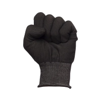 Перчатки нейлоновые без ПВХ черные 1402 (р.9-11)