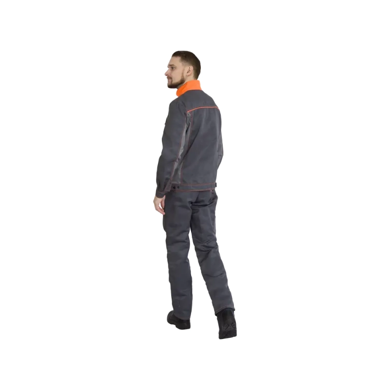 Костюм рабочий Бренд-2, куртка+полукомбинезон, т.серый+с.серый р.48-50/170-176