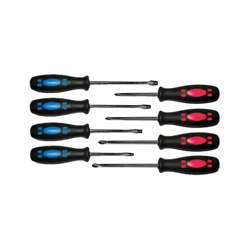 Набор отверток Курс "Стандарт", CrV сталь, прорезиненные ручки, 56020