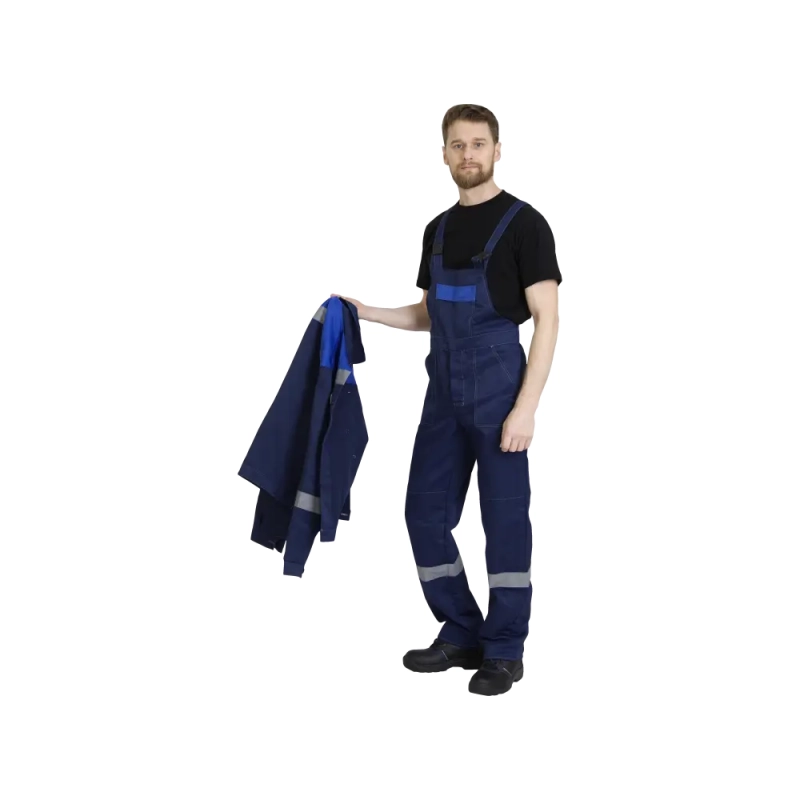 Костюм рабочий Легион, куртка+полукомбинезон, синий+василек 56-58/182-188