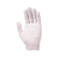 Перчатки х/б без ПВХ, 45гр, 10 класс, арт. 0114Р, белые