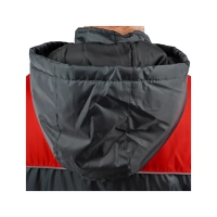 Костюм рабочий утепленный, куртка+полукомбинезон, темно-сер+красн 48-50/182-188