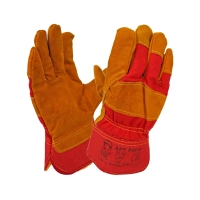 Перчатки спилковые комбинированные утеплённые