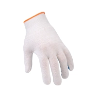 Перчатки х/б с ПВХ, 44гр, 13 класс, точка, белые