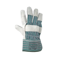 Перчатки спилковые комбинированные, категория-В, арт 0112