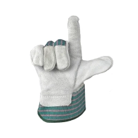 Перчатки спилковые комбинированные, категория-В, арт 0112